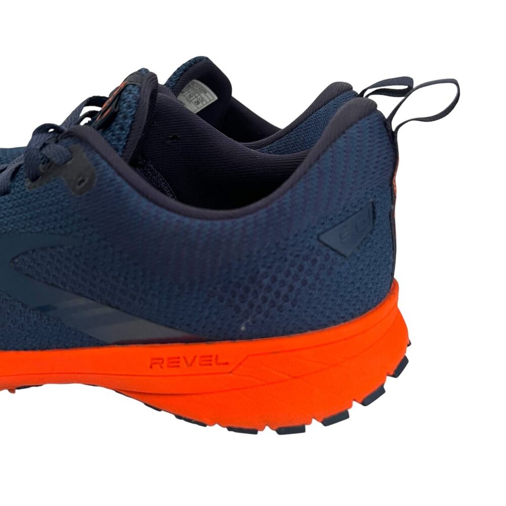 Brooks Revel 5 Running Sneaker Shoes In Blue Orange Men Size 11 - Picture 6 of 14